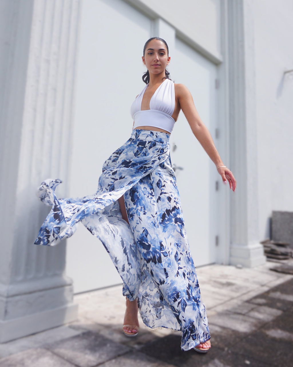 Show Skirt - Sapphire Bloom