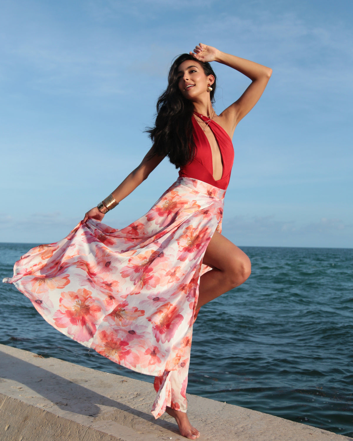 Show Skirt - Sunset Bloom